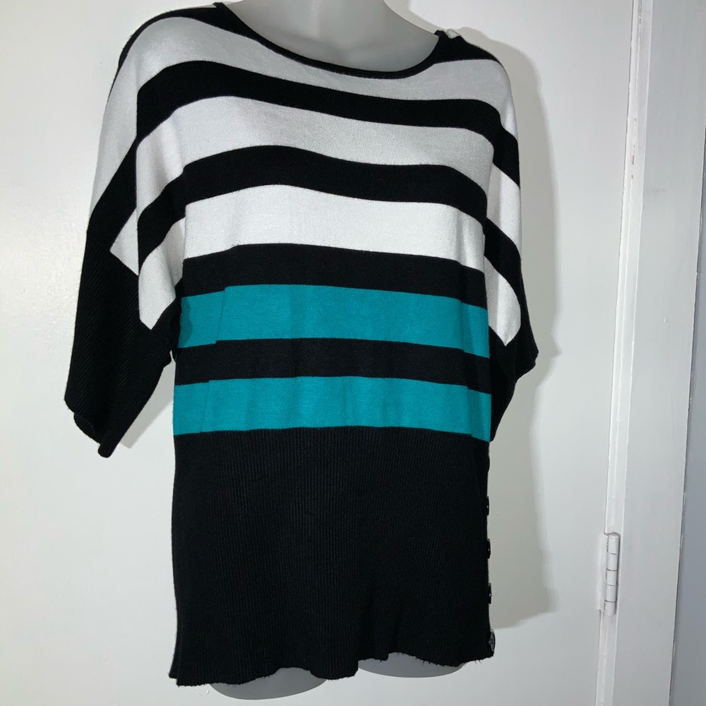 SPENSE STRIPED DOLMAN STYLE SWEATER SZ L - Picture 6 of 8